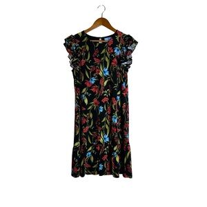 CeCe floral short sleeve mini dress. Size small